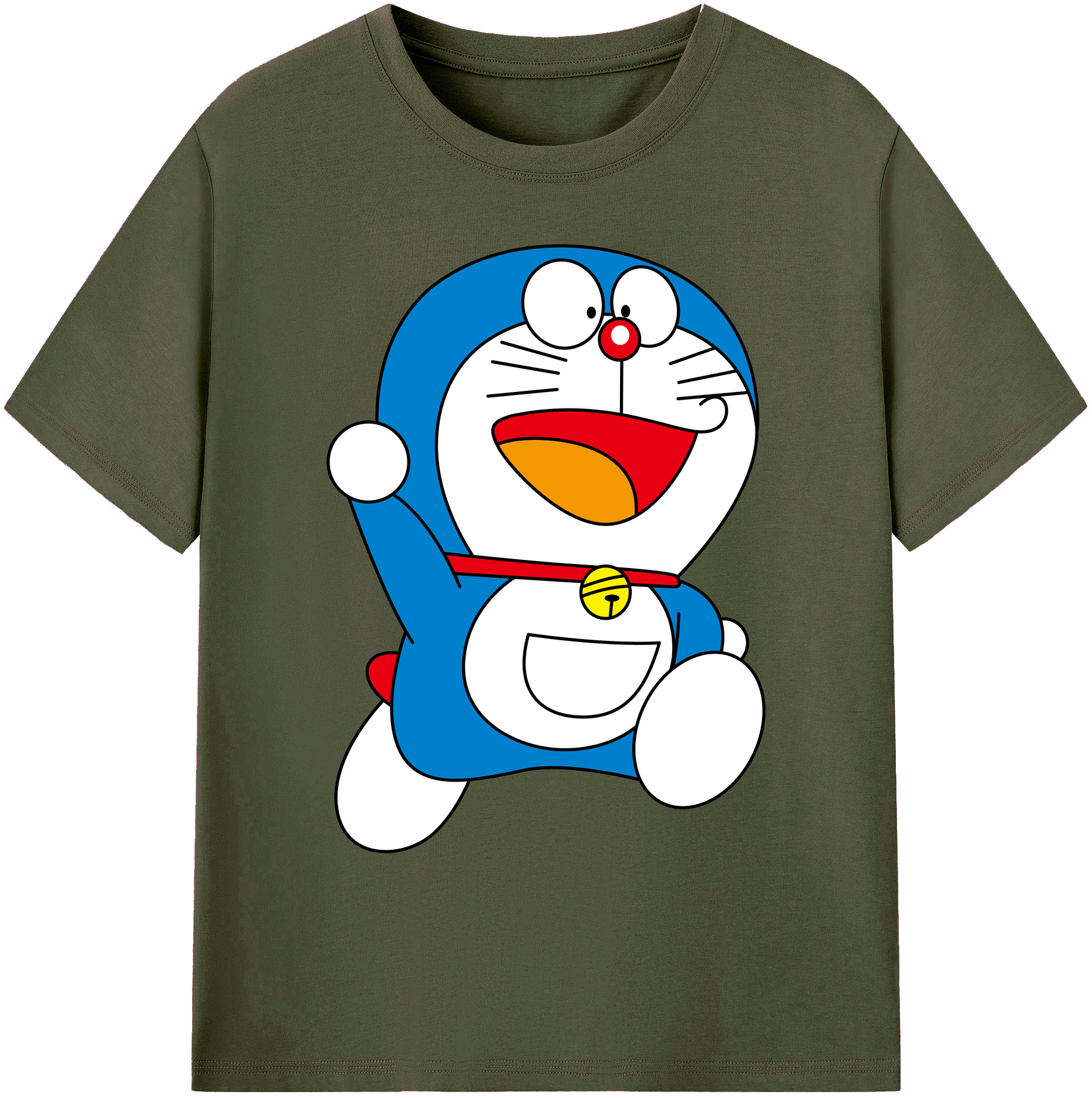 （画像用） ドラえもん Doraemon 綿100％ メンズ半袖Tシャツ｜肌触りやわらか＆通気性